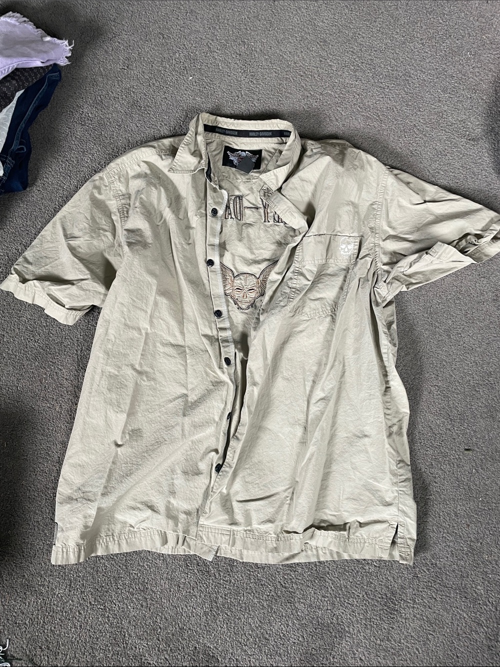 Harley Davidson button up
